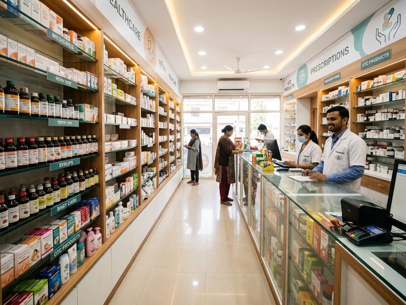 Pharmacy Medicine Dispensing Counter